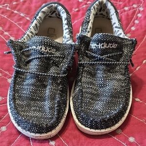 Hey Dude Kids Charcoal Moccasins
